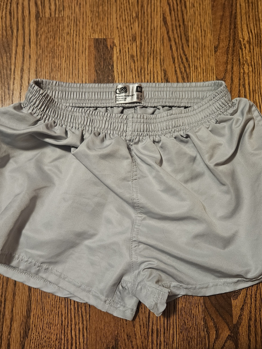 Men’s Light Gray Unlined Athletic Curbwear Shorts